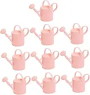 IWOWHERO 10pcs Mini Watering Can Bath Watering Can Nozzle Bath Jug Watering Cans Automatic Bath Bubble Machine Watering Can Inflatable Pool Water Fountain Plastic Pink