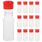 12 PCS Rack Pepper Sauce Bottles Spice Popcorn Containers Travel