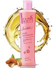 Fair & White So White Body Oil, 250ml / 8.45fl.oz - with Vitamin E, Almond Oil and 'Lumiskin', Hydrating Formula for Wrinkles, Dryness and Dark Spots