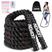 Weighted Jump Rope for Women, 1.25LB Heavy Skipping Rope for Exercise with Tr...