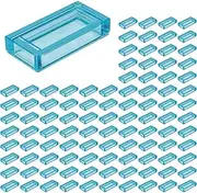 Lego Bulk s: Transparent Light Blue 1x2 Tiles (100 pcs) by LEGO