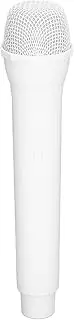 Fake Microphone Prop, Plastic Karaoke Fun Stage Costume Prop, Simulated Microphone, for Karaoke Fun or Costume Prop (White)