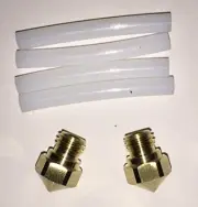 FlashForge 2 Nozzles and 4 Teflon Tubes for FlashForge Creator Pro and Dreamer
