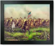 Framed Print: Rough-Riders, Colonel Theodore Roosevelt, U.S.V. Commander