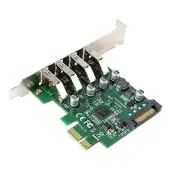 Xiwai Low Profile 4 Ports PCI-E to USB 3.0 HUB PCI Express Expansion Card
