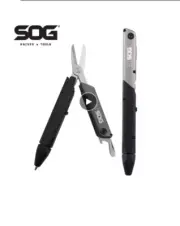 SOG BATON Q1 4-in-1 Multi-Tool – Folding Scissors, EDC Tactical Pen & More