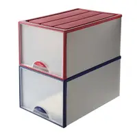 在飛比找蝦皮購物優惠-64L 塑膠收納櫃透明抽屜 抽屜整理箱 可疊式家庭客廳多層收