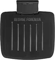 George Foreman Immersa Small Electric Grill [Removable Control Panel allows grill machine to be fully washable & dishwasher safe, Energy saving, Healthy, Toastie, Panini, Hot plate, BBQ] Black, 28300