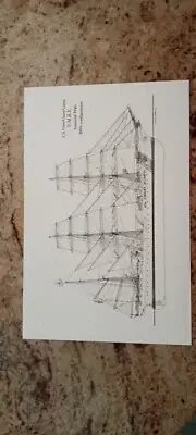 J.A. Tilley Coast Guard Cutter EAGLE Print 17" X 11" In