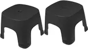 2pcs Low Stool Bathroom Step Stool Toilet Step Stool Poop Stool Adult Step Stool for Adults One Step Foot Stool Pooping Anti-Slip Footstool Feet Potty Porch Stool PVC