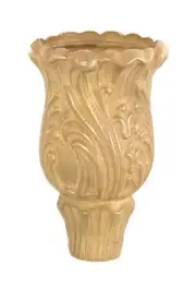 B&P Lamp Cast Brass Candle Cup, 2 1/2" Ht., Unfinished Brass