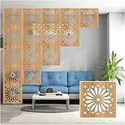 Hanging Room Divider, Waterproof Semi-Privacy Openwork Partitions Panel Screen,5mm Thick Entrance Hall Restaurant Office Decoration Screen,3 Colors