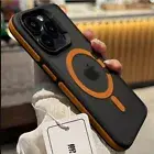New Bicolor Matte Frosted Magnetic Case For iPhone 16 15 14 13 12 Pro Max Plus