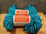 VTG EZKnot ~2~ Braided Macrame Cord Teal 6 mm- 50 Yards Made in USA