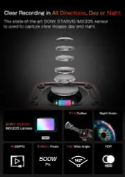 AKEEYO AKY-710S Motorcycle/Bike Camera 4K 28fps, 2K 55fps, Wide-Angle 142°, IP67, 5MP