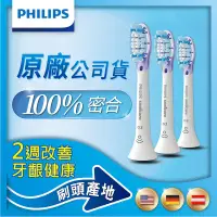 在飛比找誠品線上優惠-Philips 飛利浦 Sonicare 智能護齦刷頭三入組