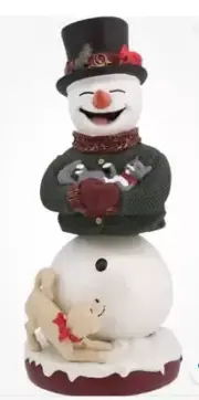 Royal Bobbles - Snowman Bobblehips Bobble Head Christmas Figurine New