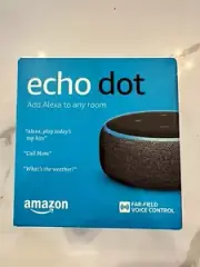 Amazon Echo Dot Smart Speaker NEW UNOPENED Sealed (3rd Gen)