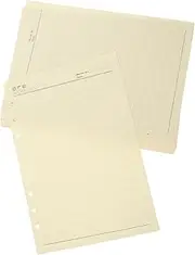COOPHYA A5 Loose Leaf Notebook Paper Refill Pack Lined Paper for Planner 60 Sheets White