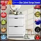 Artiss 16 Pairs Shoe Cabinet Shoes Rack Storage Organiser Cupboard Shelf Drawers