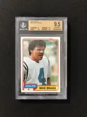 1981 Topps Football MIKE BRAGG #483 BGS GRADED 9.5 - GEM MINT