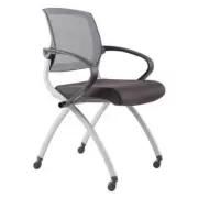 New Zoom Foldable Lightweight Event Chair Grey Rapidline
