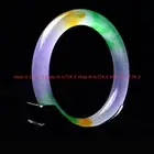Beautiful Natural Nephrite Lavender Green Jade Gemstone Bangle Bracelet 56-64mm