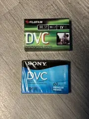 LOT OF 2 DVC MINI DV Cassette Video Tapes 2x Sony 1x Fujifilm - NEW & SEALED!!