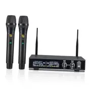 UR-2H Wireless Microphone System, Metal Wireless Mic Set with Case,Handheld
