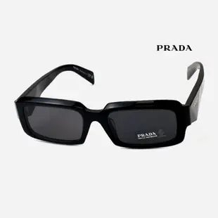 PRADA SPR27Z-F 普拉達太陽眼鏡｜黑色復古板材防紫外線墨鏡 男生女生品牌眼鏡框【幸子眼鏡】