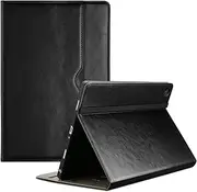 [ProCase] for Galaxy Tab A9 Plus 11 Inch Case (Model SM-X210 X215 X216B), Premium PU Leather Protective Cover Stand Folio Case with Strap for 2023 Release Galaxy Tab A9+ Tablet 11" -Black