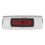 Narva 9-33V LED Rear End Outline Marker Red With 0.5M Cable Chrome Cover 10 Pack - 96832/10