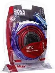 BOSS Audio Systems KIT10 4 Gauge Amplifier Installation Wiring Kit - A Car Helps You Make Connections and Brings Power to Your Radio, Subwoofers Speakers