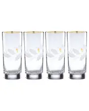Lenox Holiday Gold 4pc Highball Glass Set