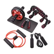 NNEOBA Silent Ab Roller & Jump Rope Set