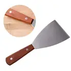 2 Pcs Barbecue Cooking Scraper Stainless Steel Spatulas Pizza BBQ Grill Scraper