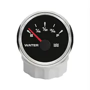 ELING 52mm Water Level Meter Indicator Gauge 0-190ohm 240-33ohm Signal with 8 Colors Backlights for Car RV Boats 12V 24V
