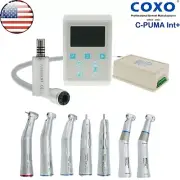 US COXO Dental Built in Electric LED Micro Motor INT + Fiber Optic Contra Angles