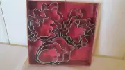 9 Fall Cookie Cutters Leaves Acorn Maple Leaf Metal Set New Box
