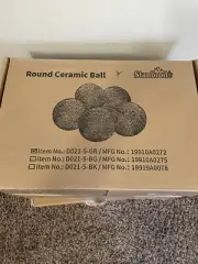 Ceramic Fire Balls - 5” Round Fire Stones for Fire Pit Fire Bowl and Fireplace