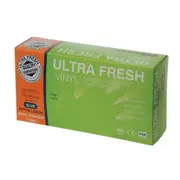 Ultrafresh Disposable Vinyl Gloves Powder Free Medium - Clear Box (100 Gloves)