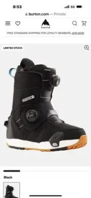 Women's Burton Felix Step On® Snowboard Boots (New, unopened). Size 9