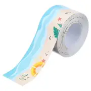 Caulk Tape Self Adhesive Toilet Caulking Sealant Strip Beach 1.4"x10.5'