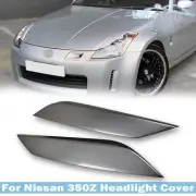 Painted KYO Chrome Silver Fit For Nissan Z33 350Z Fairlady Z Headlight Eyebrows (for: Nissan)