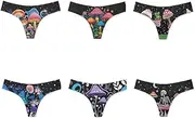 [Coloranimal] Seamless G-String & Thongs for Women & Lady 6 Piece Low Rise Underwear