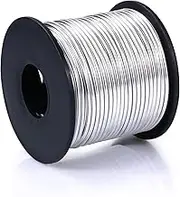 Cadikez Aluminum Craft Wire, 75 Feet 1.5mm/ 16 Gauge Silver, Soft, Bendable, DIY Crafts, Jewelry Making