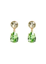 Kenneth Jay Lane Crystal-embellished Drop Earrings - Green ONE SIZE