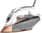 [Breville] DiamondXpress Steam Iron | 2800W | Multi-Directional Diamond Ceramic Sole | 400ml Large Water Tank | White & Rose Gold [VIN420X]