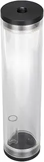 Water Cooling Reservoir, 210mm/8.3 Inch Water Cooling Tank Length, Acrylic Plastic Material, 3 Holes, G1/4 Inch Thread, Low Noise CPU Water Cooler Reservoir System