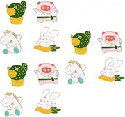 [OATIPHO] Brooch Cat Lapel Pin Cartoon Animal Enamel Cat Enamel Pig Brooch Sweater Brooch Animal Enamel Lapel Cartoon Brooch Enamel Animal Lapel Pin Boutonniere Pin